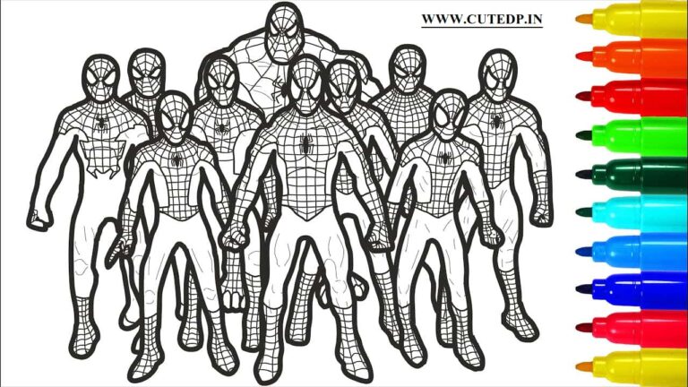 Top spiderman coloring pages