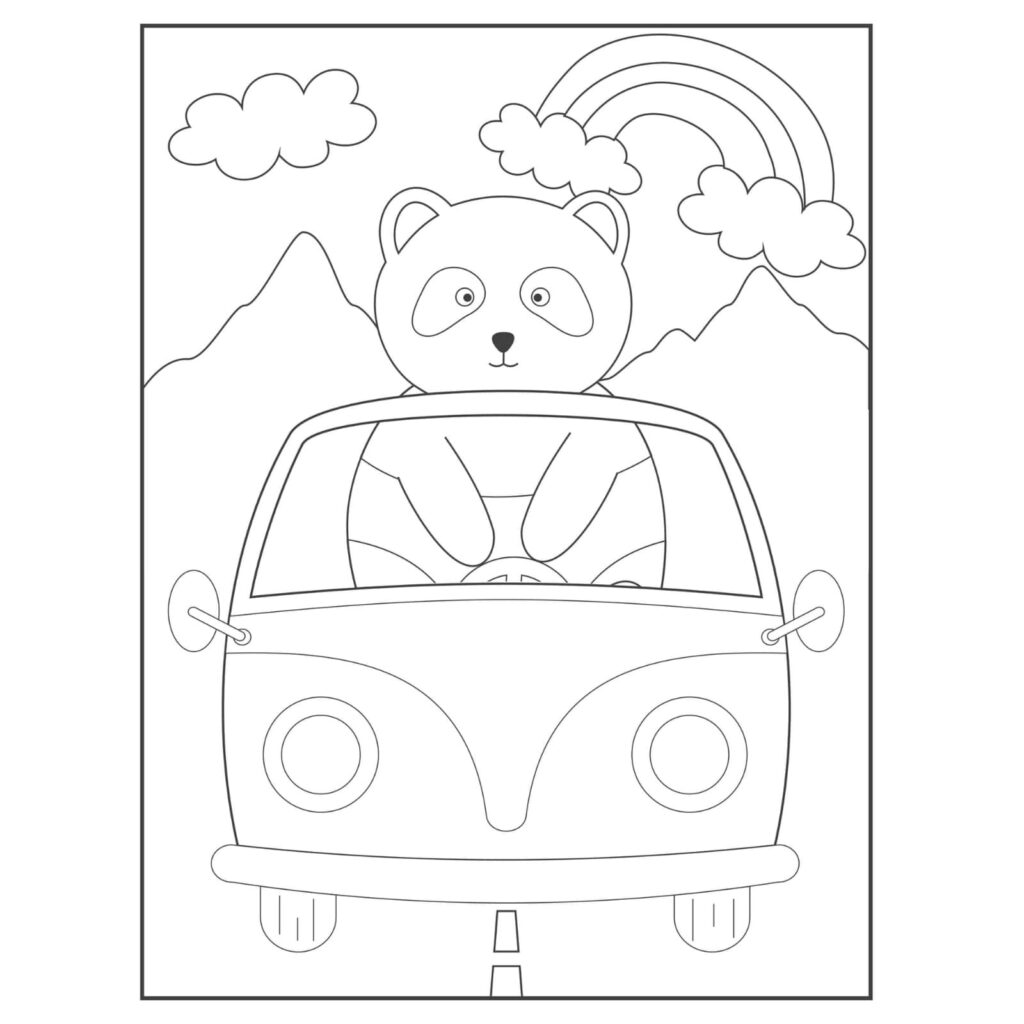 Black and white coloring pages
